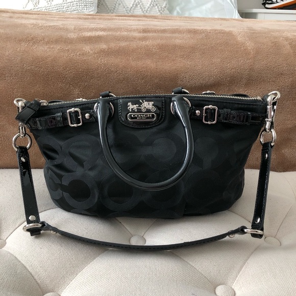 Coach Black Signature Handbag 18650 - Picture 1 of 5